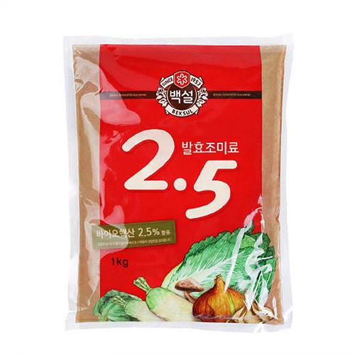 백설 바이오핵산2.5% 조미료 1kg
