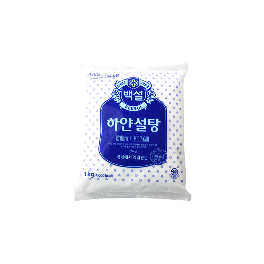 백설 하얀설탕(정백) 1kg