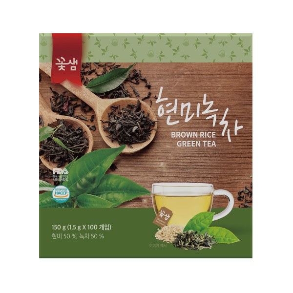 꽃샘 현미녹차(1.5g*100T) 150g