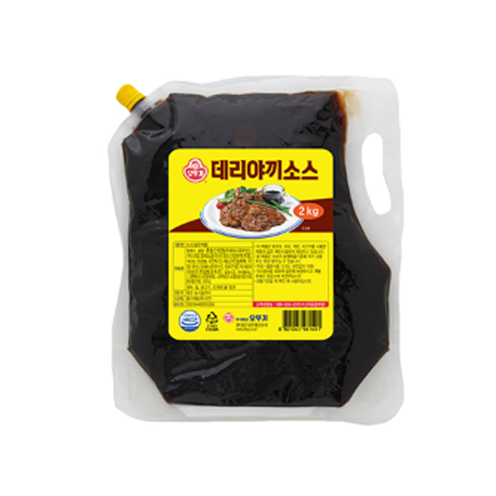오뚜기 데리야끼소스(스파우트팩) 2kg