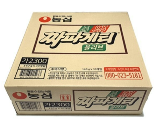 농심 올리브짜파게티라면 140g*30