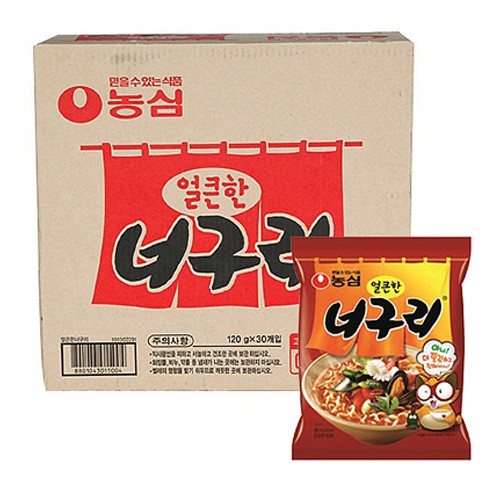 농심 너구리라면 120g*30