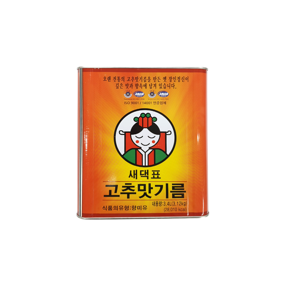 새댁표 고추맛기름 3.4L