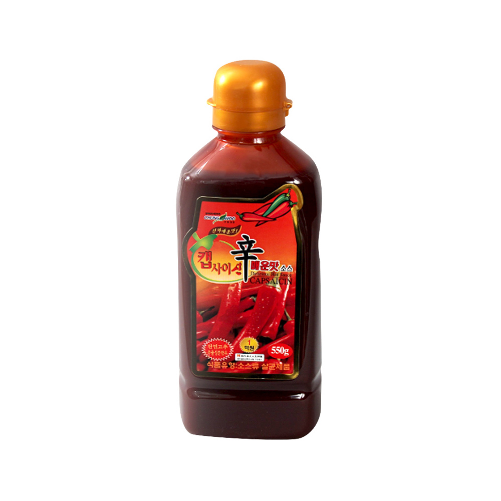 청우 캡사이신 매운맛소스 550g