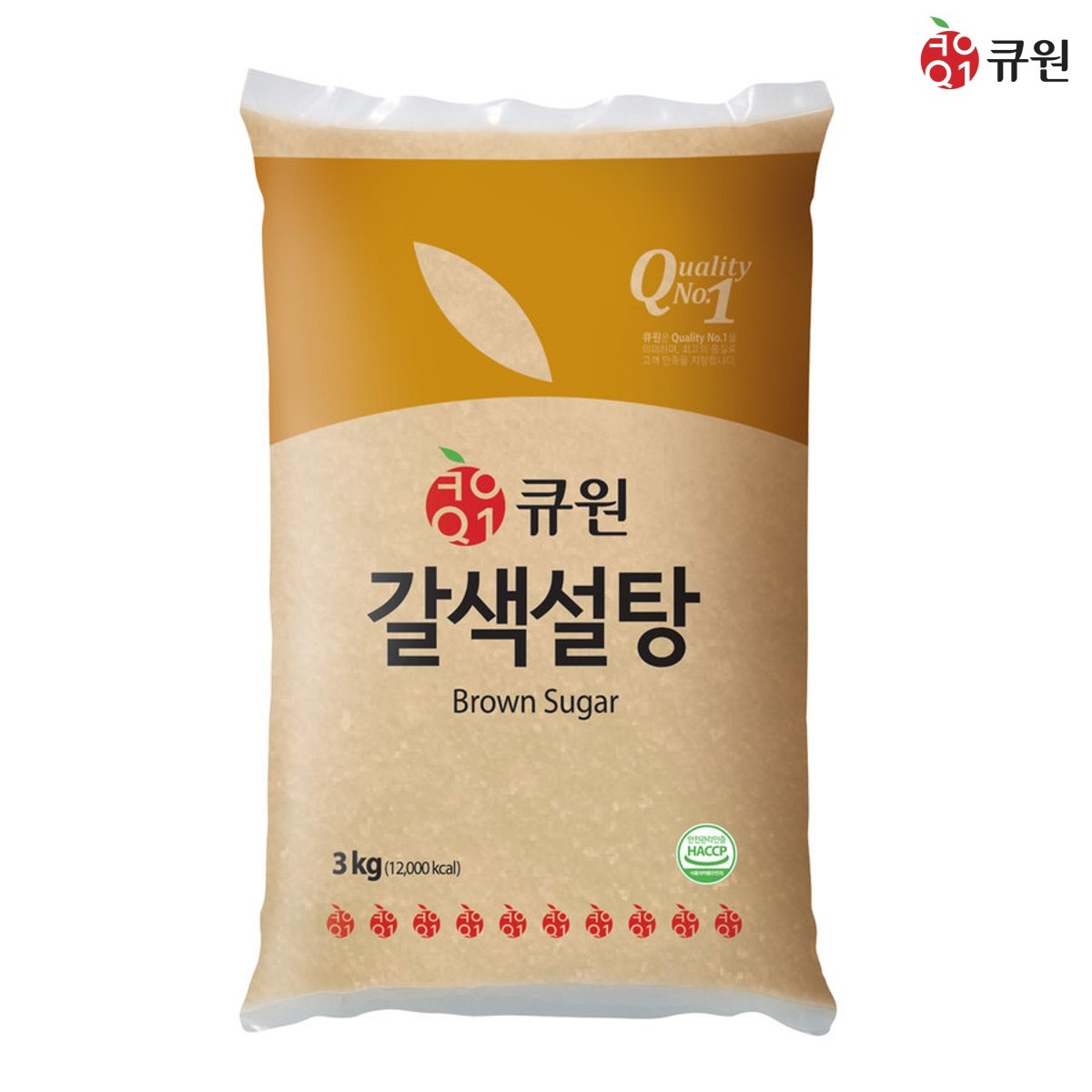 큐원 갈색설탕(중백) 3kg