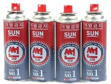 썬 부탄가스 220mL*4입