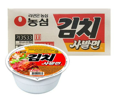 농심 김치라면(소컵) 86g*24