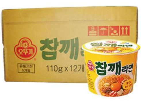오뚜기 참깨라면(컵) 110g*12