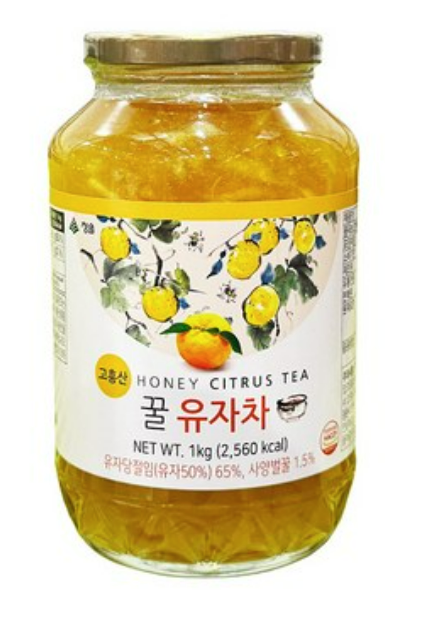 청솔 꿀 유자차 1kg