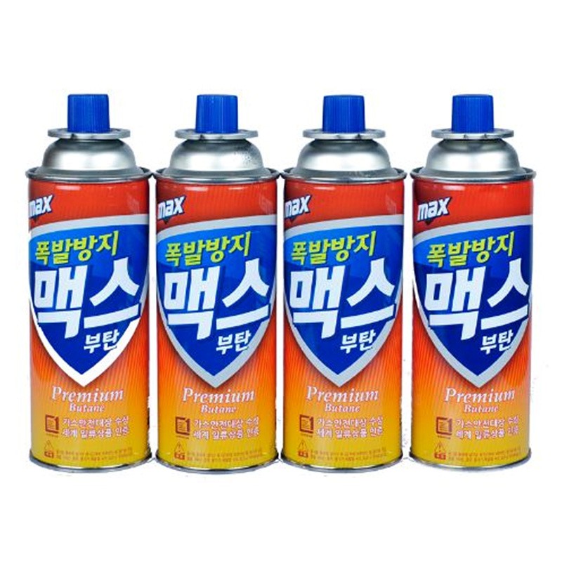 맥스 부탄가스(CRV_220mL*4입) 880mL