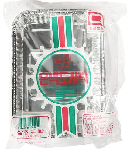 삼진 은박도시락(사각_140*190mm) 10입