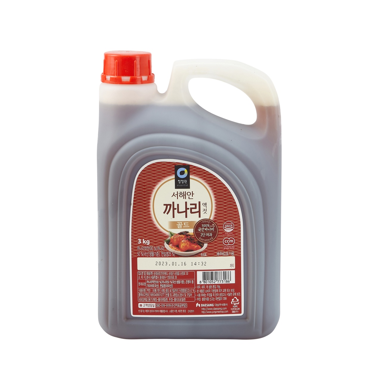 청정원 까나리액젓 3kg