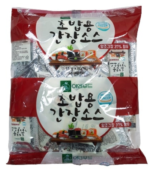 이엔 간장소스(미니초밥용/일회용/15g*80) 1.2kg