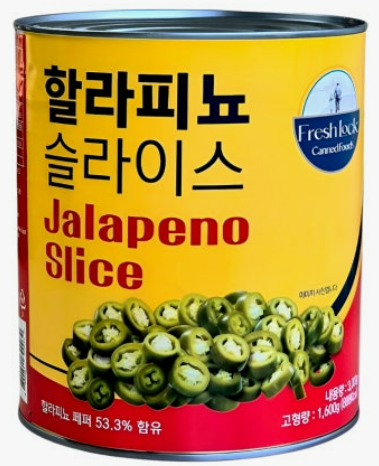 후레쉬락 할라피뇨(슬라이스) 3kg