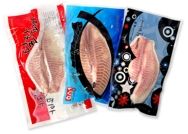 틸라피아(민물돔/2L/35~38팩/수입) 10kg