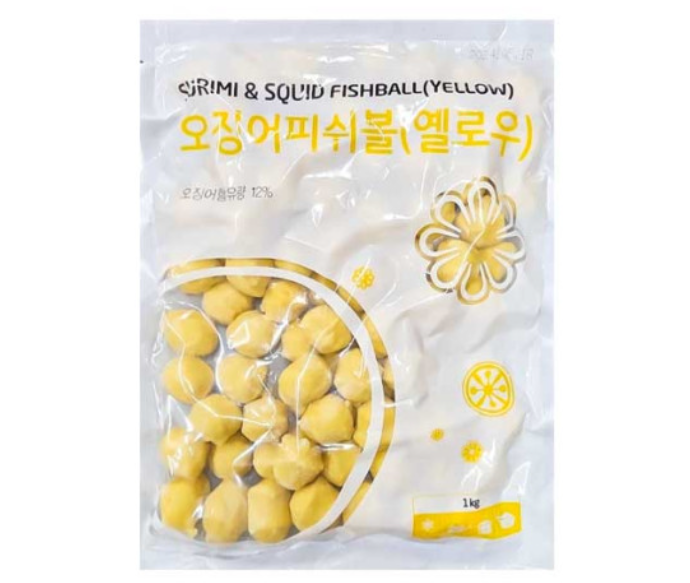 랜시 오징어 피쉬볼(엘로우) 1kg*10