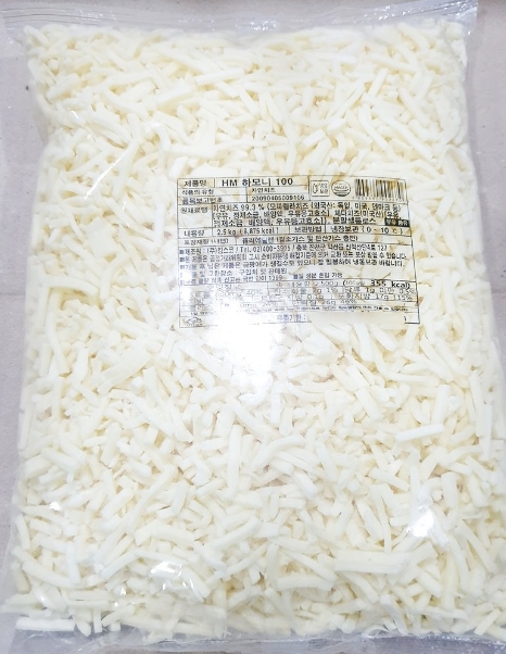 킹스코 피자치즈(HM하모니/모짜90+체다10) 2.5kg