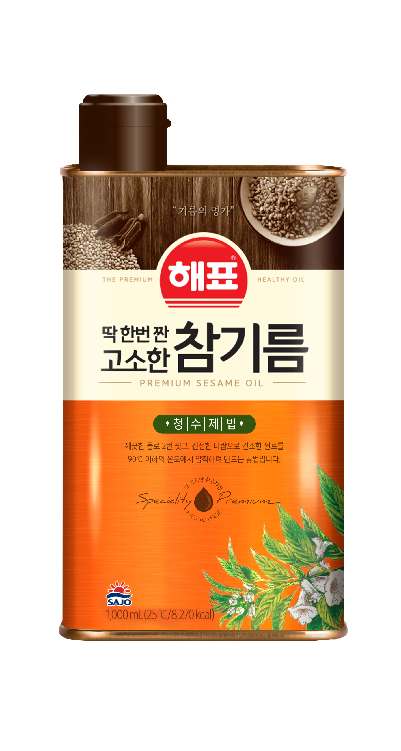 해표 고소한참기름(깨분) 1L