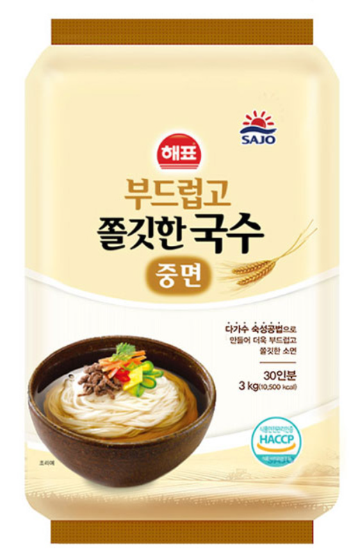 해표 중면국수 3kg