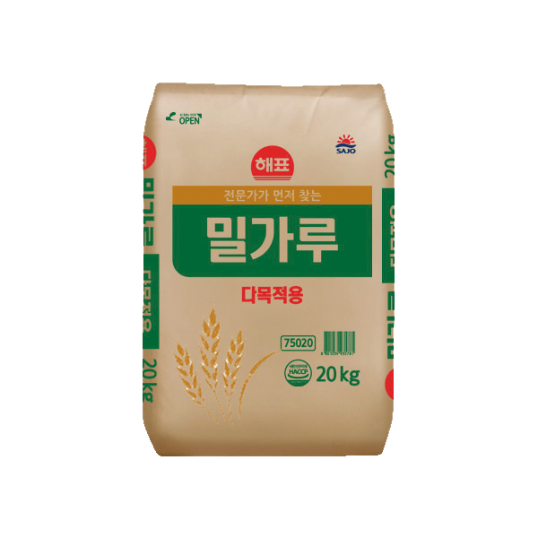 해표 중력 다목적용 밀가루 20kg