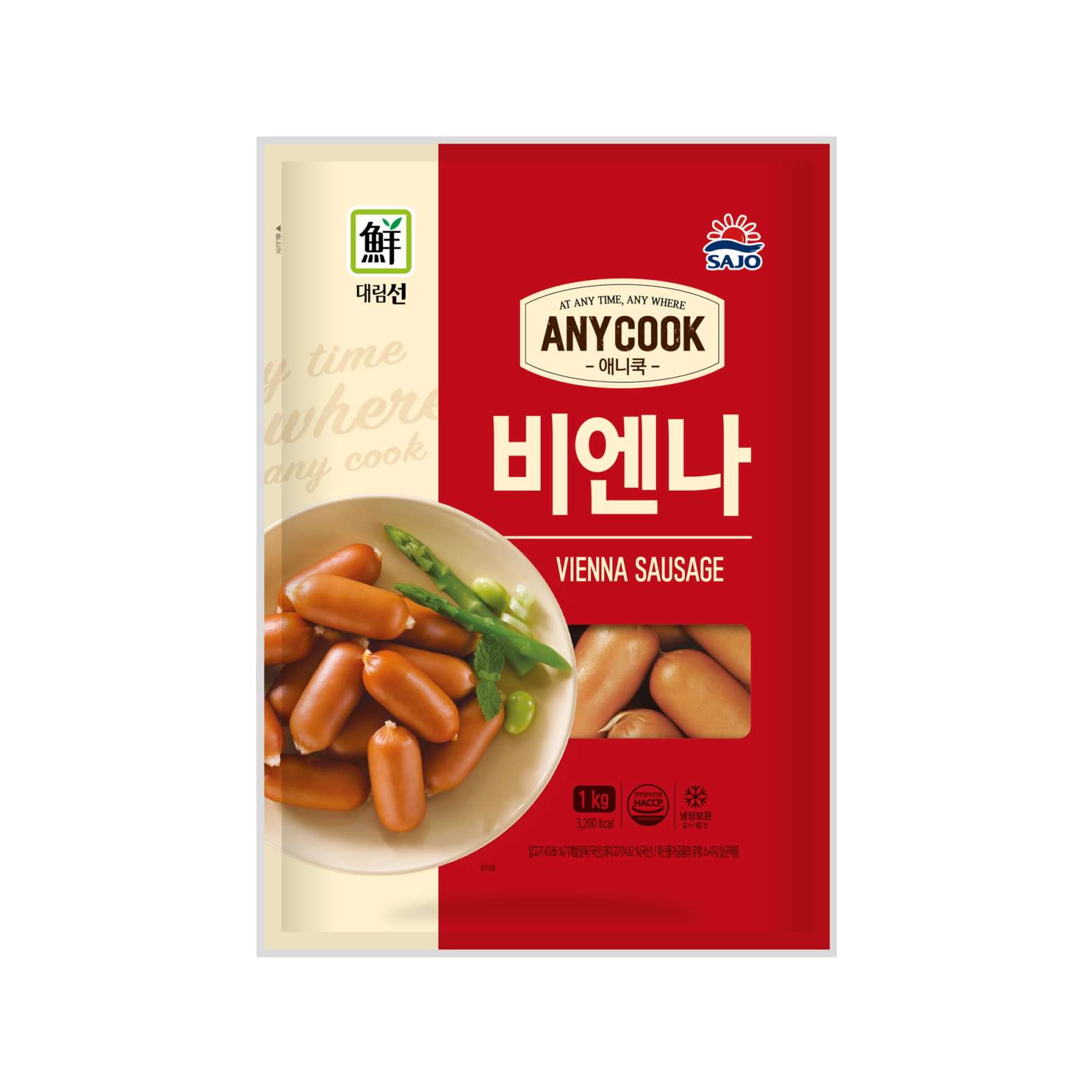 대림선 애니쿡 비엔나소시지 1kg