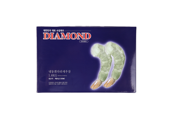 다이아몬드 PDTO흰다리새우살(31/40/블럭) 1.8kg