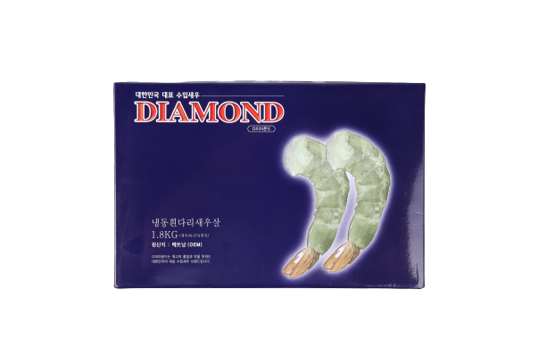 다이아몬드 PDTO흰다리새우살(26/30_블럭) 1.8kg