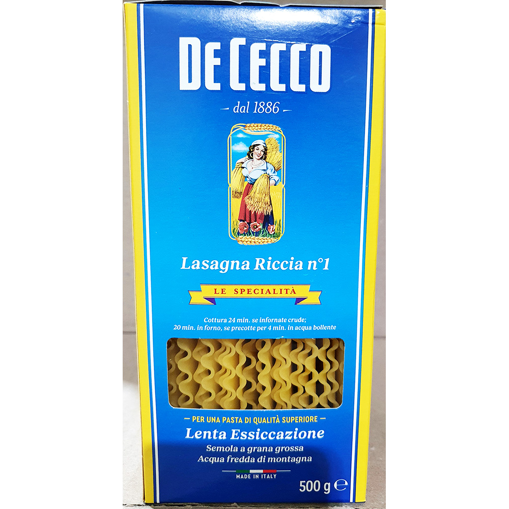 데체코 라자냐(물결) 500g