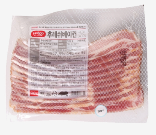 에스푸드 후레쉬 베이컨(슬라이스_7mm) 500g