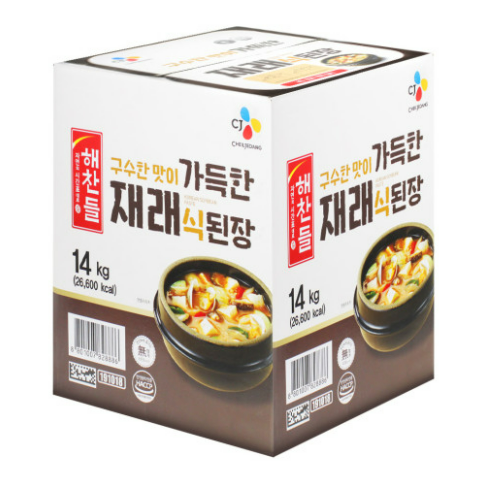 해찬들 가득한 재래된장 14kg