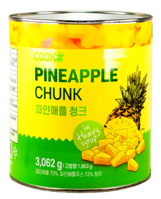 쿡샵 파인애플캔(청크) 3kg