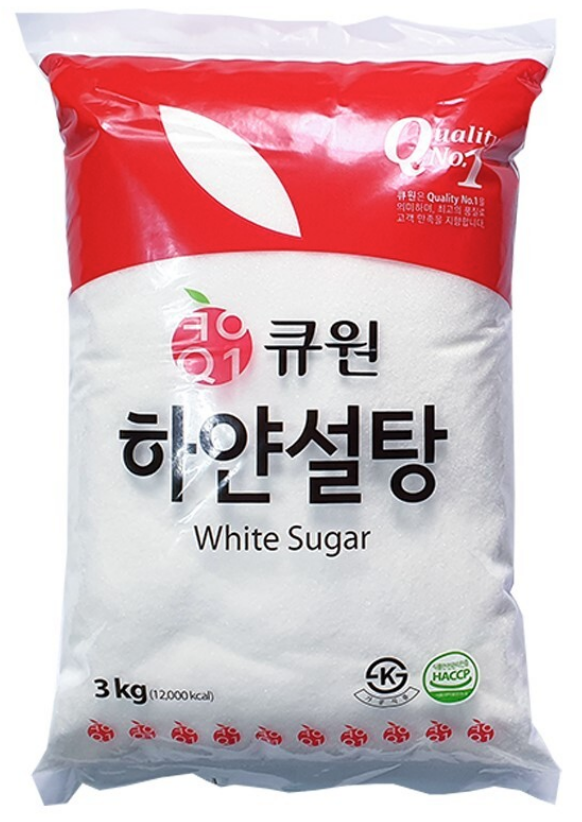 큐원 하얀설탕(정백) 3kg