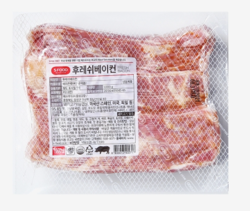 에스푸드 후레쉬베이컨(3mm) 1kg
