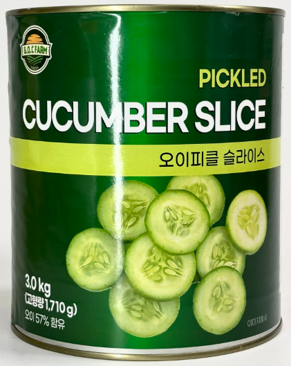 지오씨팜 오이피클(슬라이스) 3kg