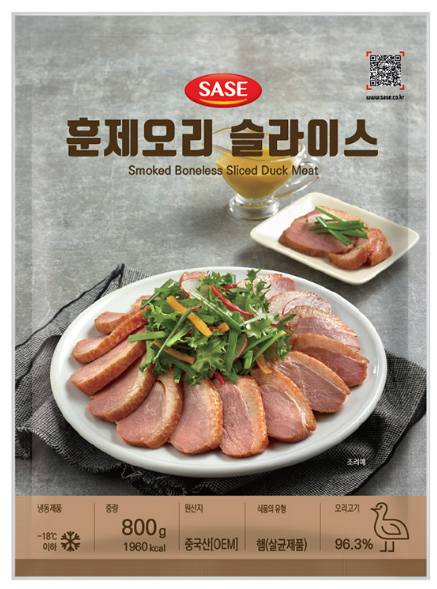 사세 훈제오리 슬라이스 800g*10[박스]