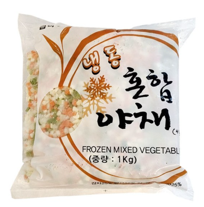 글로벌냉동 혼합야채4종(감자,당근,양파,피망) 1kg