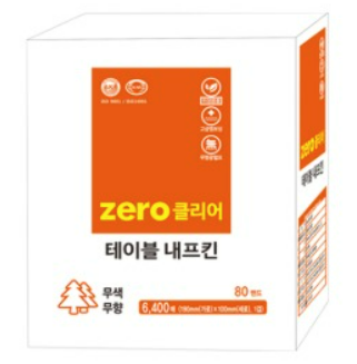 제로클리어 테이블냅킨(80매*80밴드) 6400매