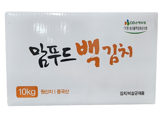 청우 맘푸드 백김치(중국산) 10kg