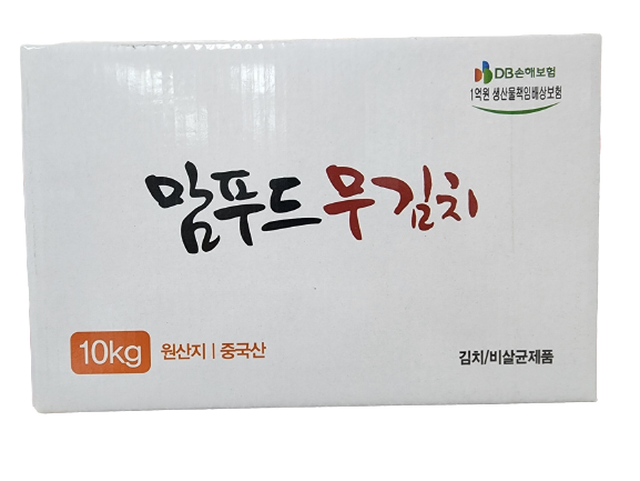 청우 맘푸드 무김치(깍두기/중국산) 10kg