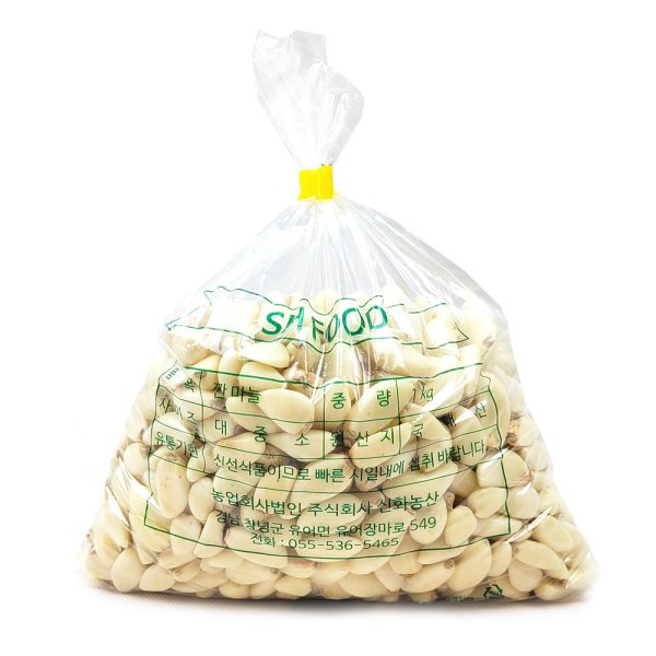 깐마늘(중) 약 1kg[봉]