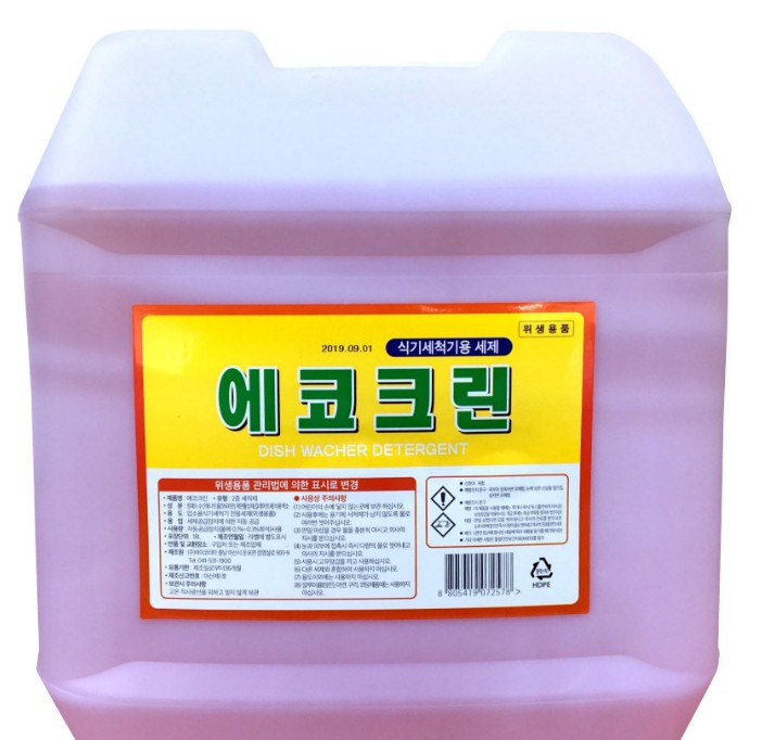 에코크린 식기세척기 세제 18L